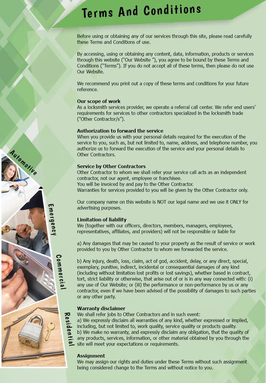 Aqua Locksmith Store Natick, MA 508-409-6420 - TermsAndConditions-2